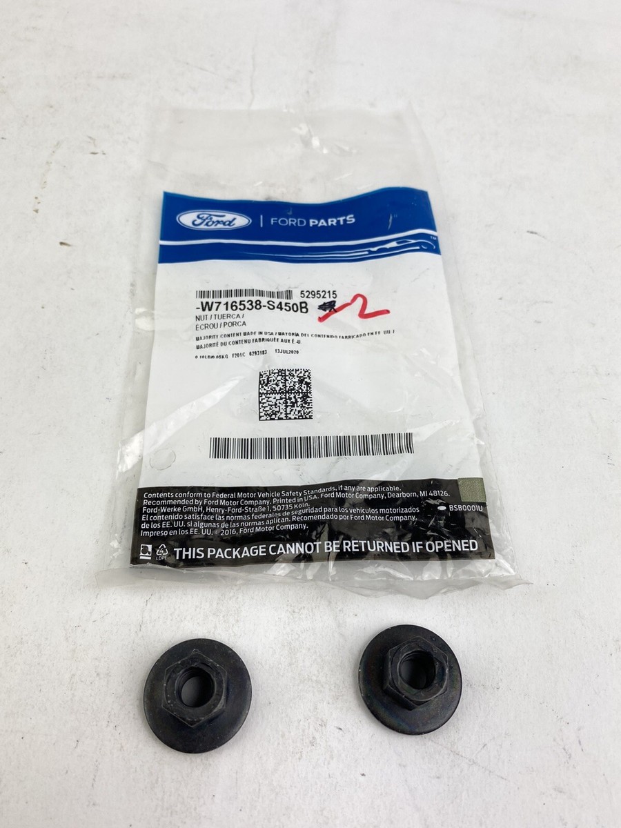 2-pack Genuine Ford OEM Steering Column Hex Nuts Hood Hinge Nuts  