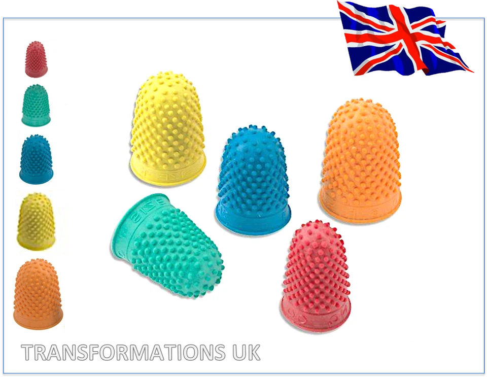 OFFICE DEPOT / STAPLES Fingerkegel - Gummi-Fingerhut - Fingerhut - Nähen - verschiedene Größen / Mengen