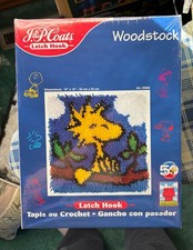 J  P Coats Latch Hook Kit Peanuts Woodstock 13x13  - 25084 - New Sealed