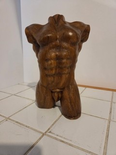 Nude Naked Greek Male Man Gay Torso sculpture Dark Artwork Sale Rare