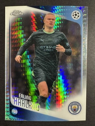 2025-26 Topps Chrome UEFA Club Competition Soccer Erling Haaland - PRISM