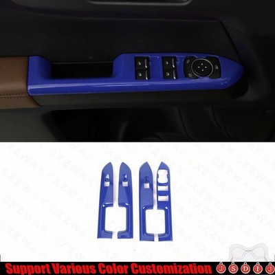 For Ford Bronco Sport 2021+ Blue Door Window Lift Switch Button Panel Cover Trim