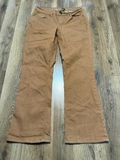 DG2 Pants Women's Size 8 Petite Brown Khaki Pants Straight Fit Mid Rise Pockets