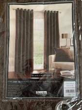 Dunhelm Luxury Chenille Fully Lined Eyelet Curtains in original pack