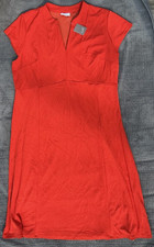 NWT JJill Orange Rust Pullover A  Line Dress - Size L Stretchy