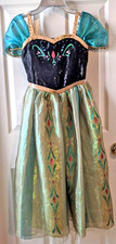 Disney Store Girls Frozen Princess Anna Deluxe Coronation Dress size 9 10