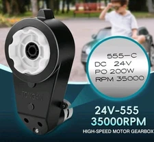 Wheel Motor Gearbox Parts Assembly Accessory 35000RPM Electric Ride on  24v  555
