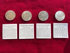 4 x GDR coins 20 Mark Otto Grotewohl_Schiller_Ernst Thälmann_Pieck uncirculated