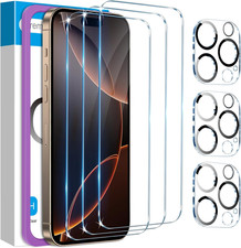 for 3Pack Iphone 16 Pro Screen Protector with 3Pack Camera Lens