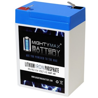 Mighty Max 6V 4.5AH Lithium Replacement Battery compatible with Hawker Cyclon