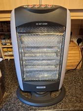 Status 1200W Oscillating Halogen Heater Grey