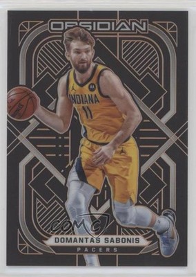 2020-21 Panini Obsidian Electric Etch Orange 15/50 Domantas Sabonis #139 9p5