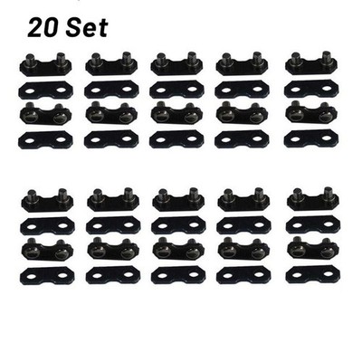 20pcs 3/8 Chainsaw Chain Repair Kits For 3/8-LP Type 91 Master Link Tie Straps