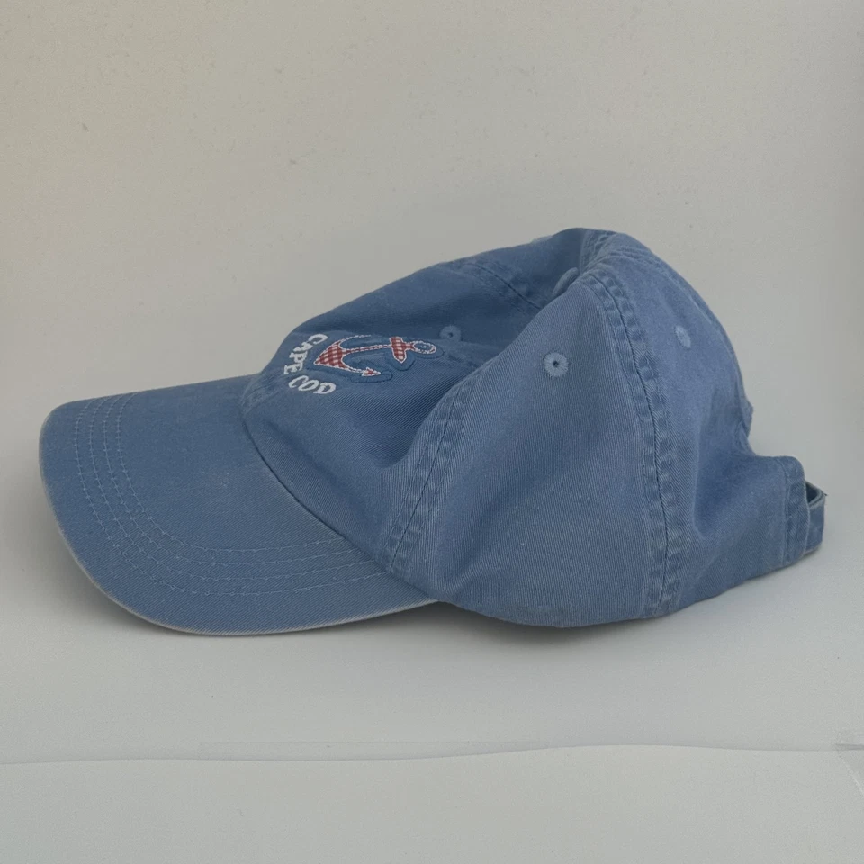 Gorra Cape Cod con correa ancla trasera bordada vacaciones náuticas para hombre Foto 2 de 4