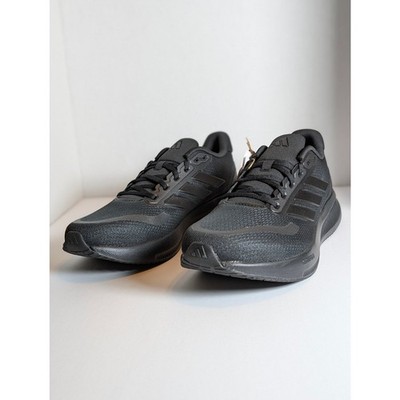 Adidas Cloudfoam Men 10 Wide JH5184 Triple Black Running Shoes Wide Fit NWT