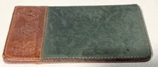 Green/Brown Checkbook Cover