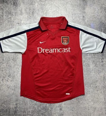 00/02 NIKE × Arsenal S/S Game Shirts Nike Arsenal 2000-2002 Home Jersey Pires Kids Youth Boys Football