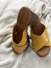High Fashion Leather Heels .Made In Italy. Yellow Heels European Size 37 — photo 1
