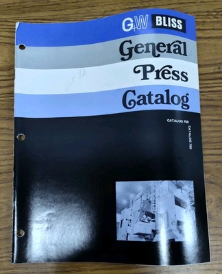 E.W. Bliss Co. Machinery General Press Catalog Brochure Bulletin Vtg Industrial 