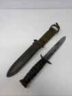 US M3 Case Fighting Knife W/ USM8 Scabbard - Military - WW2 - Vintage - War
