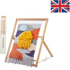 Light Brown 25.2" H Weaving Loom with Essential Tools - Perfect for Beginners