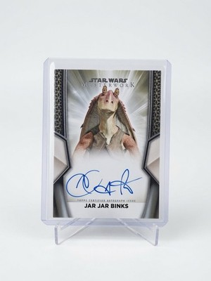 Topps Star Wars Masterwork Jar Jar Binks - Ahmed Best AUTO Signiert