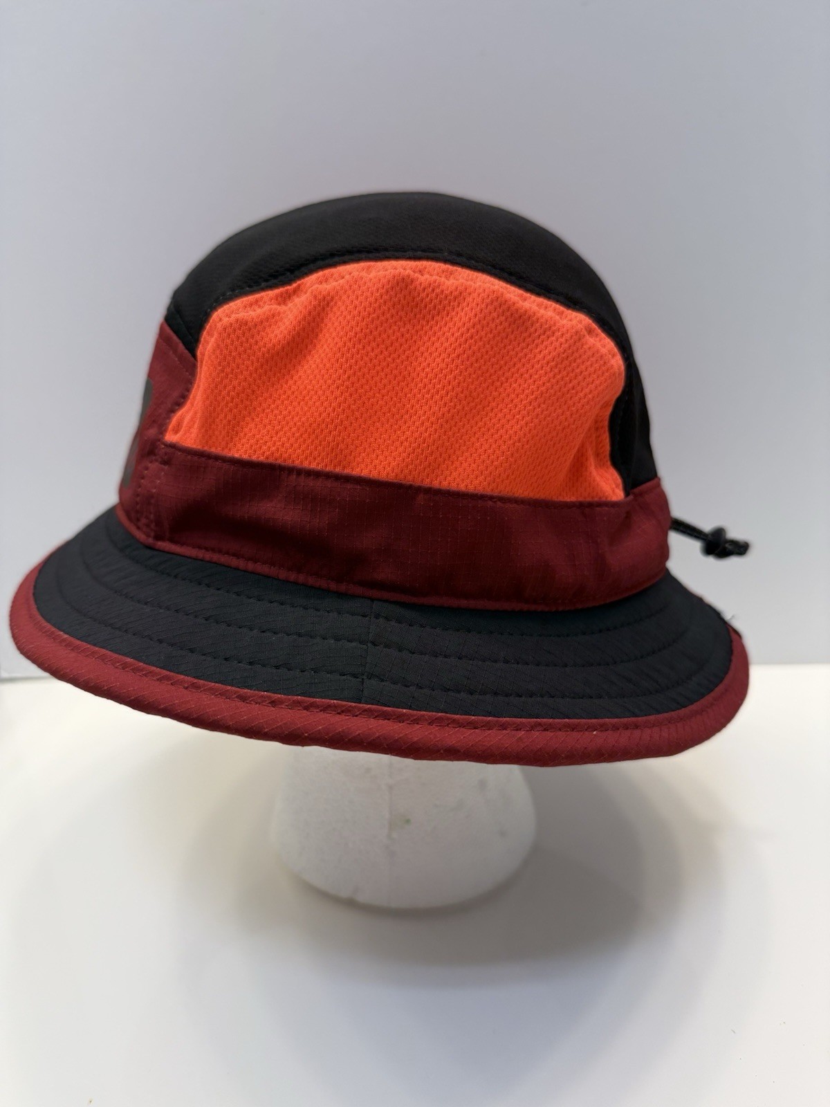 Ciele Athletics Go Bucket Cap Adult Sz S/M  Everybody Run Neon Orange Maroon Hat