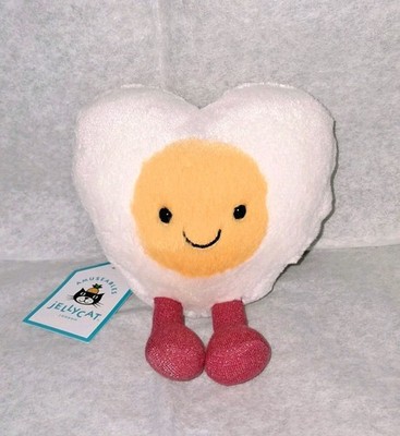Jellycat Amuseables Heart Boiled Egg ~ Love Valentine's Day Gift Authentic NWT