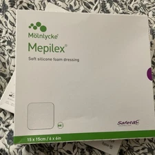 *5-Pieces* Molnlycke Mepilex With Safetac Technology 6" x 6" Dressing 294399