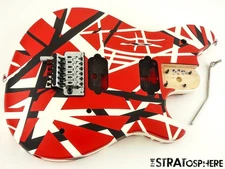 EVH Wolfgang Special Striped BODY &HARDWARE HH Floyd Rose Red/Black/White.