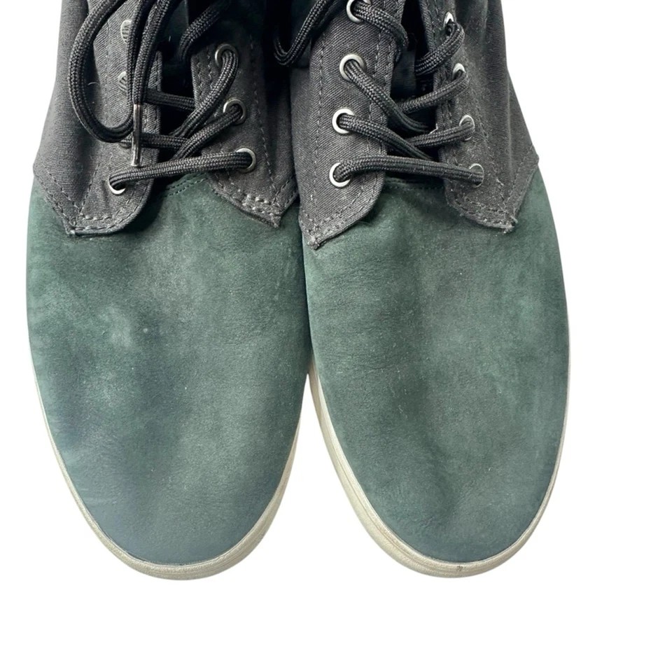 Timberland Newport Bay Negro Lona Verde Oscuro Gamuza Hombre’s 10.5 Chukka Zapatillas Foto 2 de 4