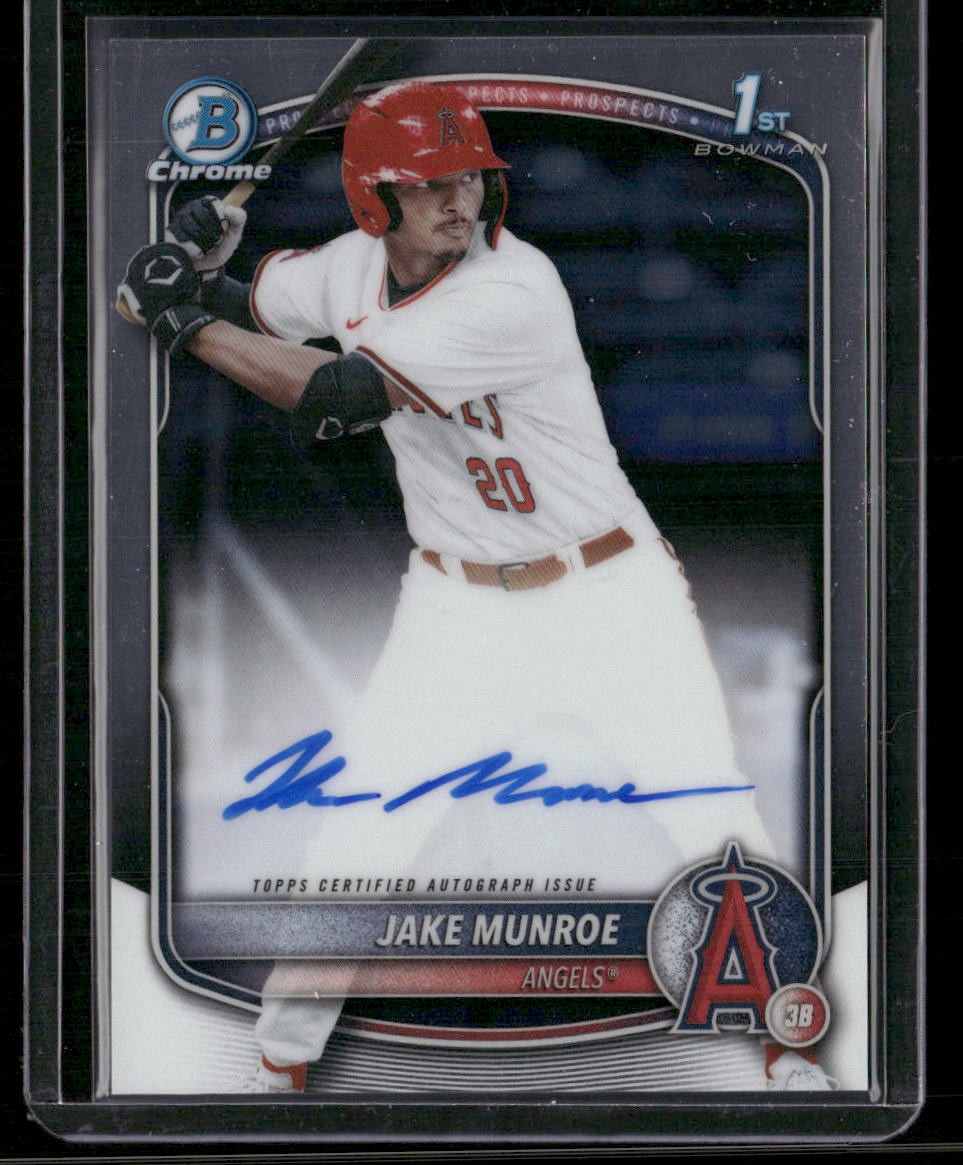 2025 Bowman Draft #CPA-JMU Jake Munroe Chrome Prospect Autographs