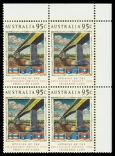 Australia Scott 1371 Corner Block of 4 (1994) Mint NH VF, CV $7.60+ M