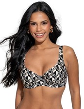 Pour Moi Casablanca Bikini Top Underwired Non Padded Womens Swimwear 24408