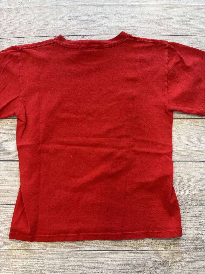 Spider-Man Shirt Youth Medium 8/10 Red Marvel Black Suit Superhero Tee Boys - Image 4 of 4