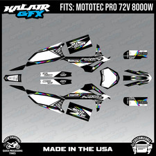 Graphics Kit for MotoTec Pro 72v 8000W (All Years) Rugged Series - RAINBOW