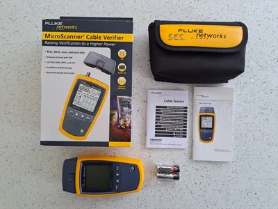Fluke Networks MicroScanner2 Kabelprüfer & Tester, verpackt mit Koffer *unbenutzt* - Bild 1 von 4
