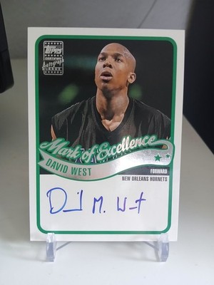 David West On-card Auto 2003-04 Topps Mark Of Excellence