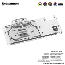 Barrow GPU Block for Reference Edition AMD RX 6900 XT Support Original Backplate
