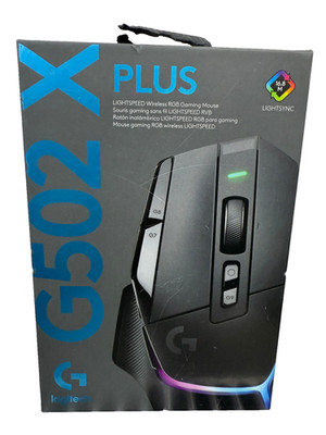 Logitech G502 X Plus Kabellose Gaming-Maus - Schwarz Brandneu Originalverpackt