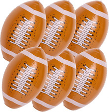 6Pcs Inflatable Footballs,16 Inch Large Blow up Footballs for Football Party Sup