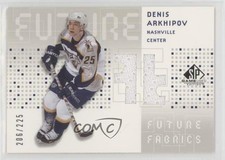 2002-03 SP Game Used Future Fabrics 206/225 Denis Arkhipov #DA 5tf