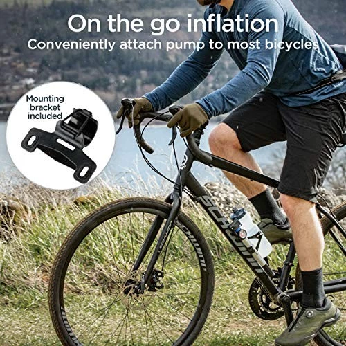 BOMBA MANUAL CUADRO BICICLETA SWINN AIR SPORT PLUS, CABEZAL BOMBA GIRATORIO, MANÓMETRO Foto 2 de 4