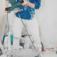 2100W Handr&uuml;hrwerk Betonr&uuml;hrer 6 Gang Schlammmischer zum Mischen von M&ouml;rtel 220V