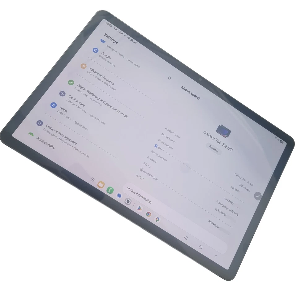 Samsung Galaxy Tab S9 · 128GB · Wi-Fi + Cellular, photo 1 of 5