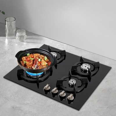 Gas Cooktop Stove Top 4 Burners NG/LPG Built-in Kitchen Gas Stove Tempered Glass