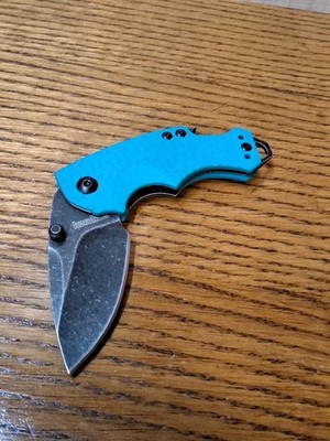 Kershaw 8700TEALBW Shuffle Pocket Knife Black/Teal, Very Good Condition