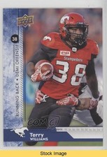 2018 Upper Deck CFL Blue Terry Williams #83 READ o1h