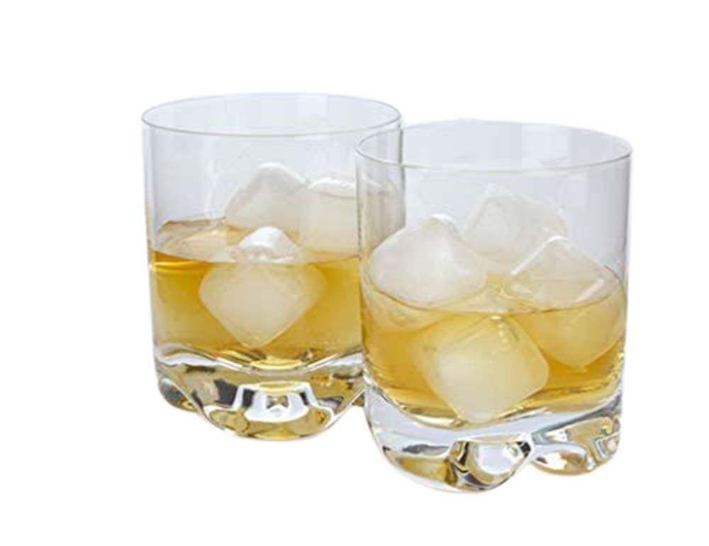 Kikkerland - Reusable Ice Cubes, 30 Pack, Clear Plastic Ice Cubes, Filled with P