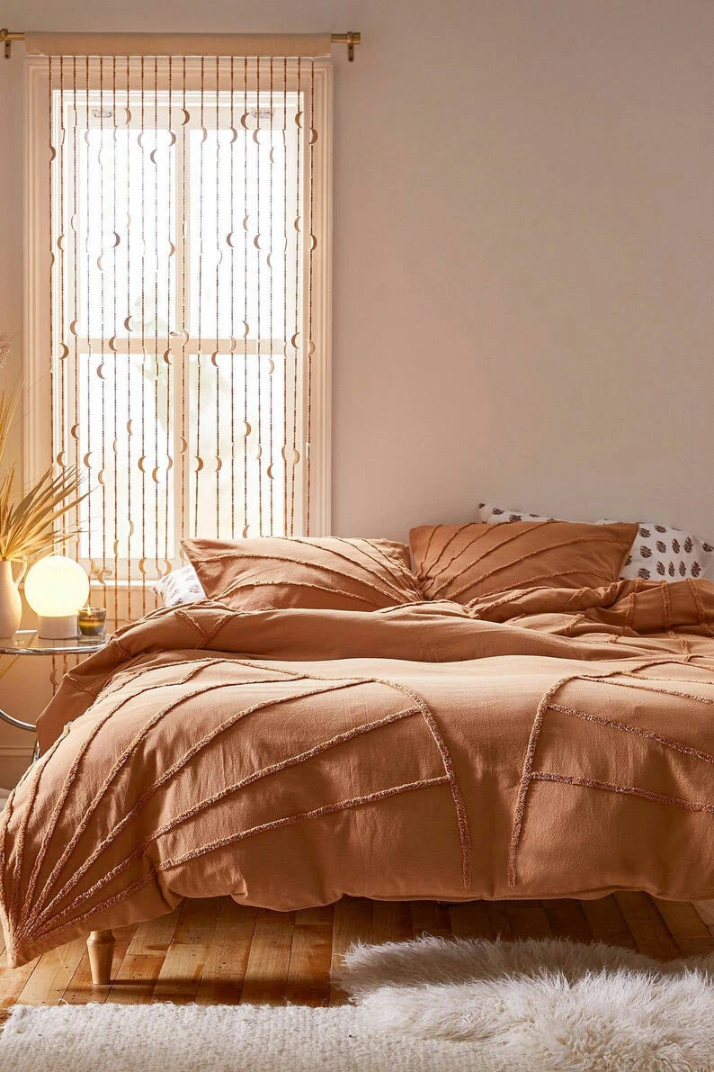 Rust colored duvet on sale cover